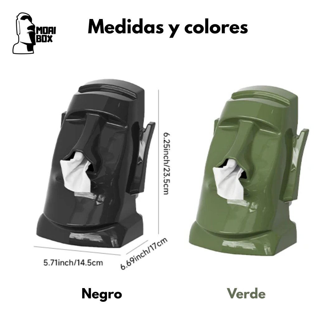 Caja de Pañuelos MoaiBox