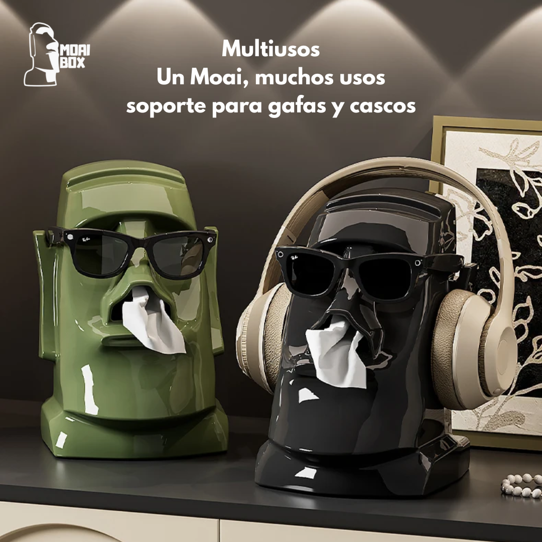 Caja de Pañuelos MoaiBox
