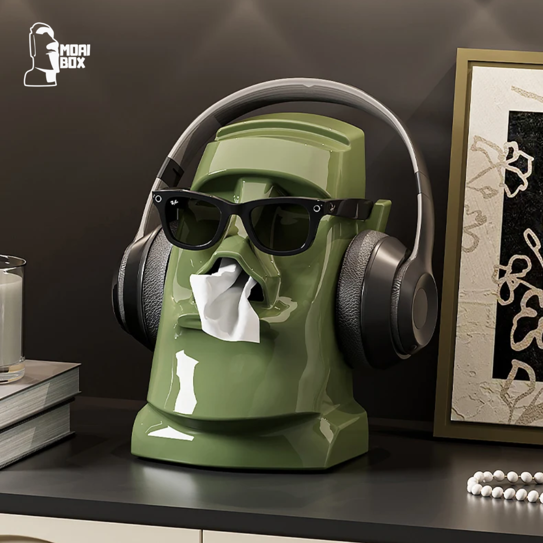 Caja de Pañuelos MoaiBox